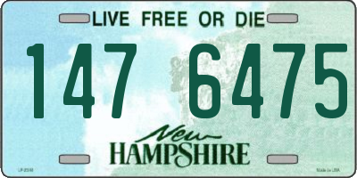 NH license plate 1476475