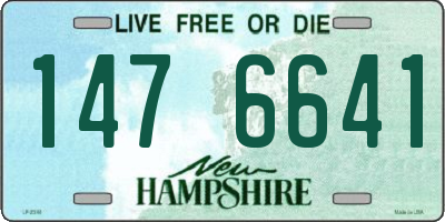 NH license plate 1476641