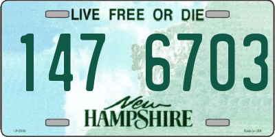 NH license plate 1476703