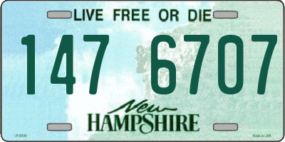 NH license plate 1476707