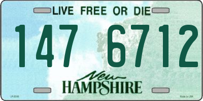 NH license plate 1476712