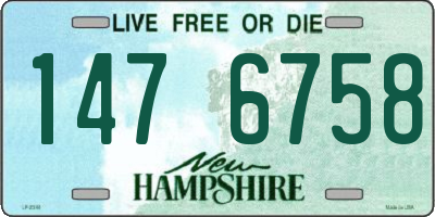 NH license plate 1476758