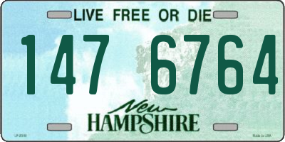 NH license plate 1476764