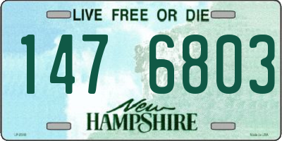 NH license plate 1476803