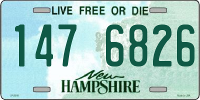 NH license plate 1476826