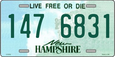 NH license plate 1476831