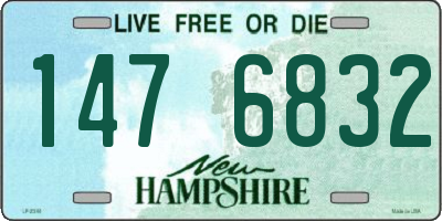 NH license plate 1476832