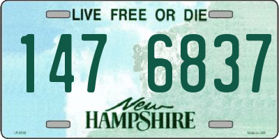 NH license plate 1476837