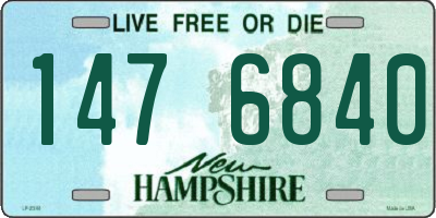 NH license plate 1476840