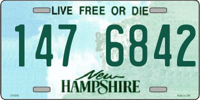NH license plate 1476842