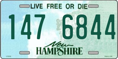 NH license plate 1476844