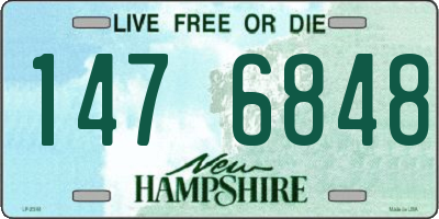 NH license plate 1476848
