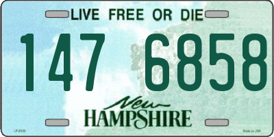 NH license plate 1476858