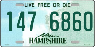 NH license plate 1476860