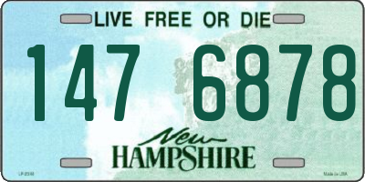 NH license plate 1476878