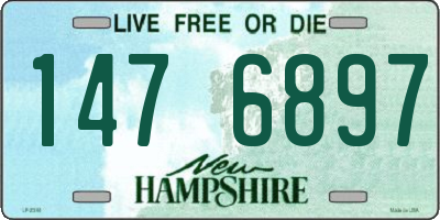 NH license plate 1476897