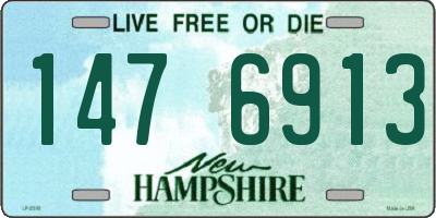 NH license plate 1476913