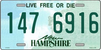 NH license plate 1476916