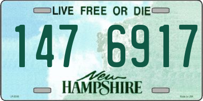 NH license plate 1476917