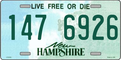 NH license plate 1476926
