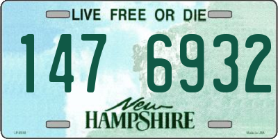 NH license plate 1476932