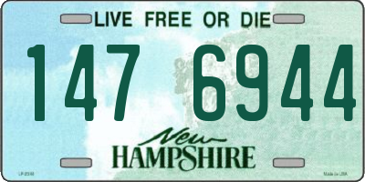 NH license plate 1476944