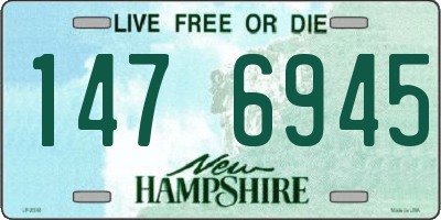 NH license plate 1476945