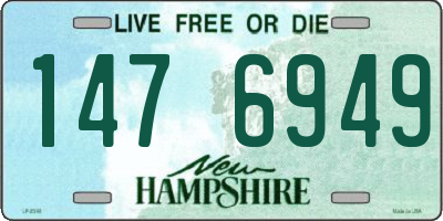 NH license plate 1476949