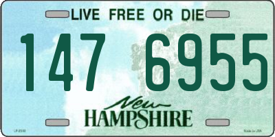 NH license plate 1476955