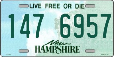 NH license plate 1476957