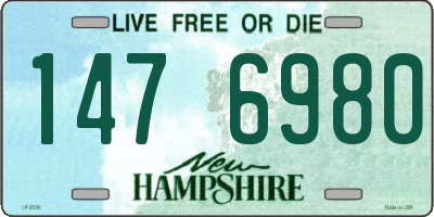 NH license plate 1476980