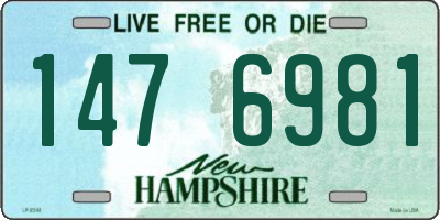 NH license plate 1476981