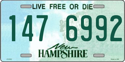 NH license plate 1476992