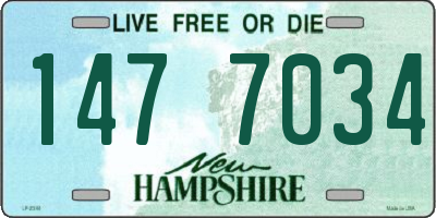 NH license plate 1477034