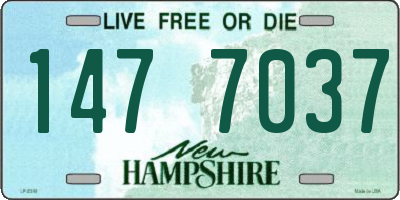 NH license plate 1477037