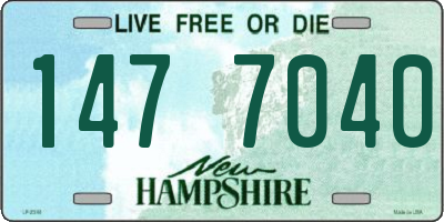 NH license plate 1477040