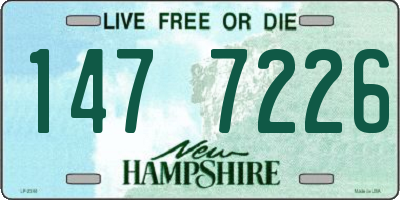 NH license plate 1477226
