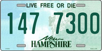 NH license plate 1477300