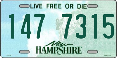 NH license plate 1477315