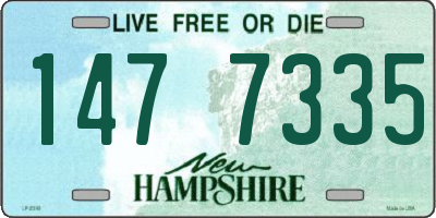 NH license plate 1477335