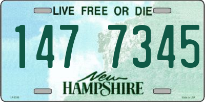 NH license plate 1477345