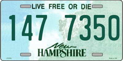 NH license plate 1477350