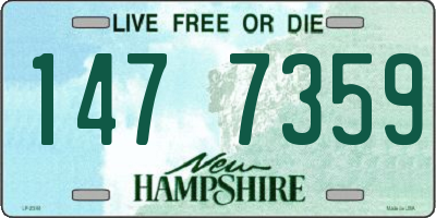 NH license plate 1477359