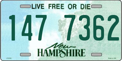NH license plate 1477362