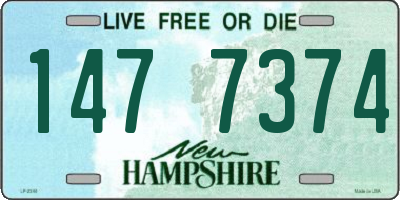 NH license plate 1477374