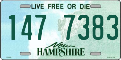 NH license plate 1477383