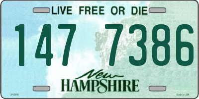 NH license plate 1477386