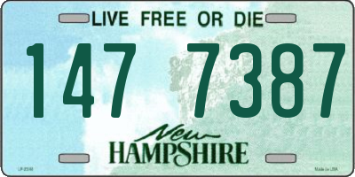 NH license plate 1477387