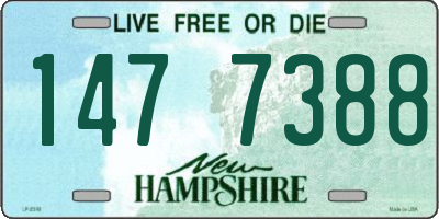 NH license plate 1477388