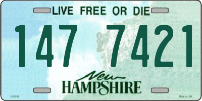 NH license plate 1477421